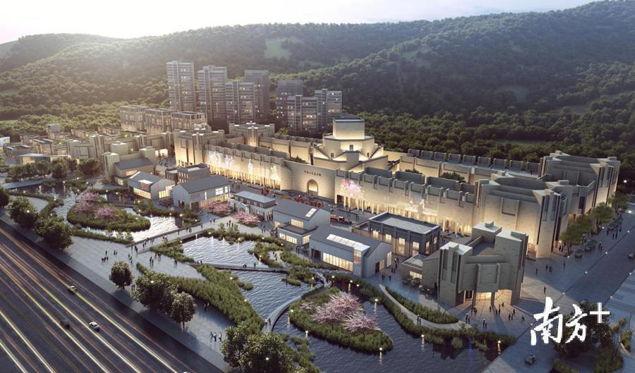 图为华侨城“中国工艺美术之都”项目效果图